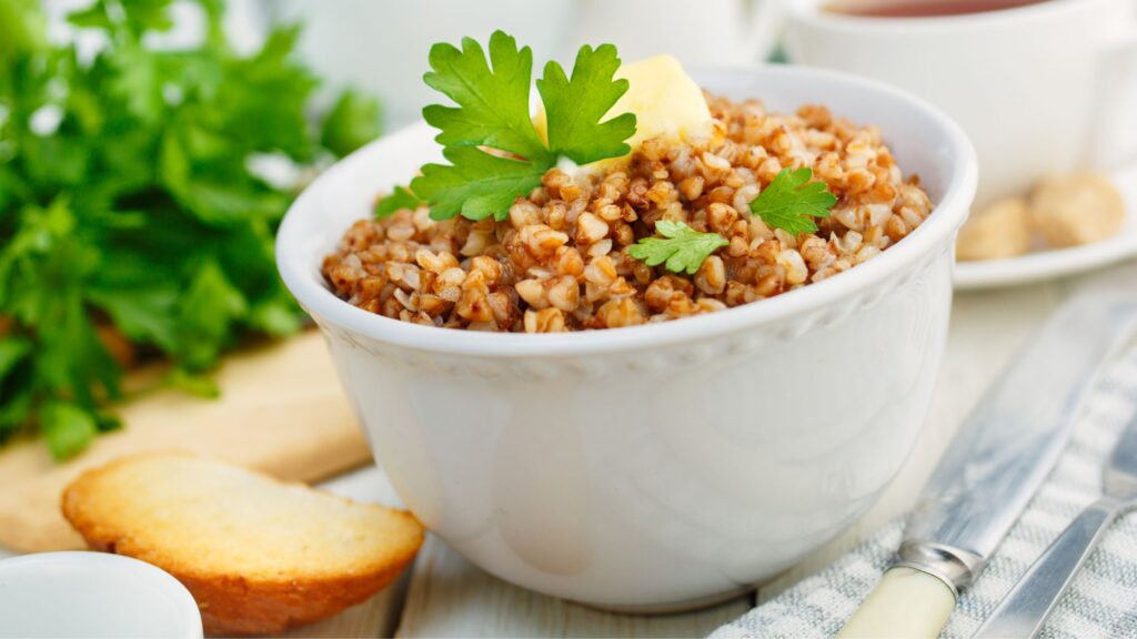 Per realizzare questa nuova ricetta San Lorenzo ti serviranno 300 g di grano saraceno.
